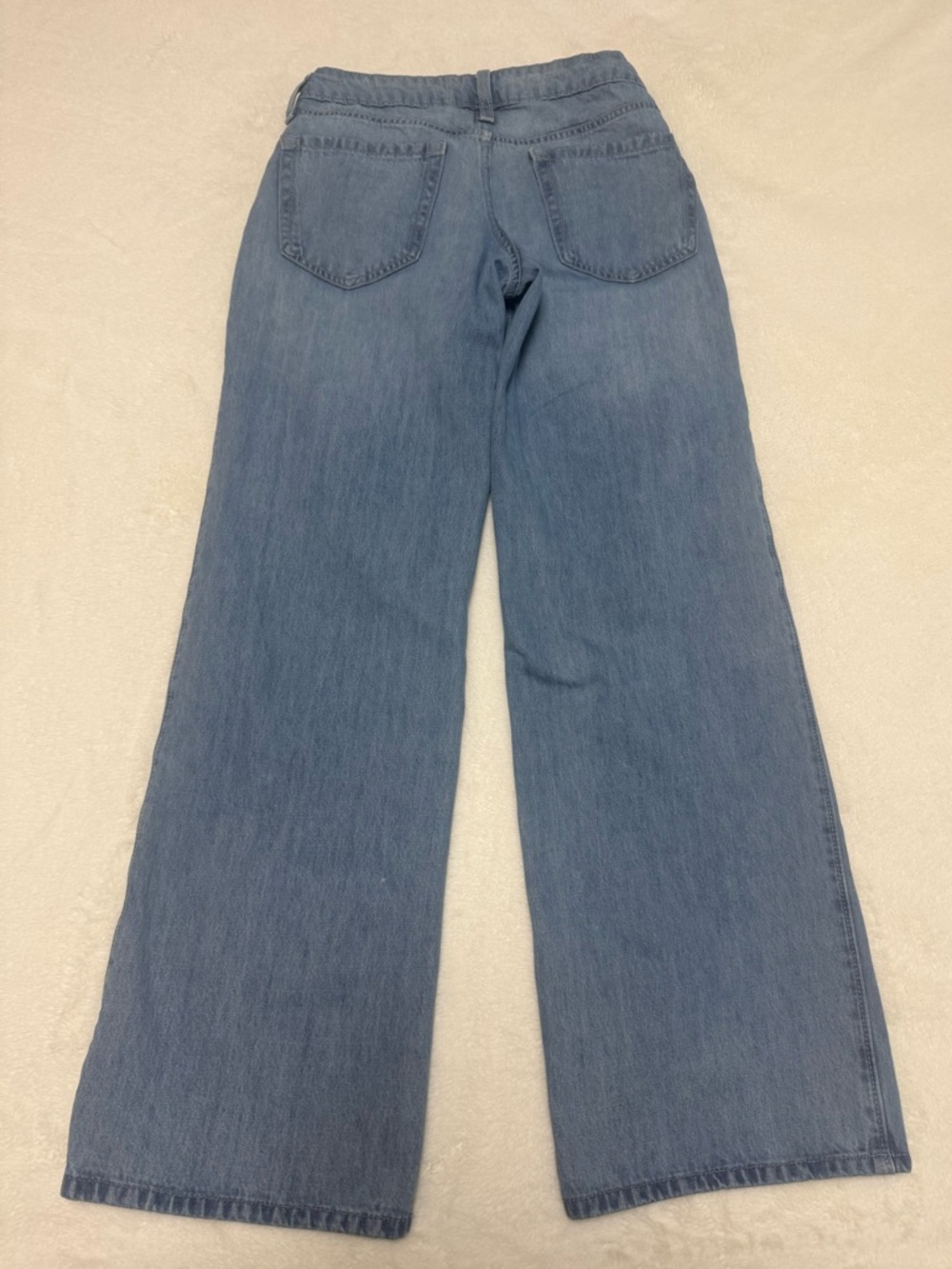 HOLLISTER Low Rise Baggy Wide Leg Jeans Blue Size 23 GUC - Picture 8 of 13